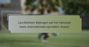 Lars Bohinen: Bijdragen aan het nationale team, Internationale optredens, Impact